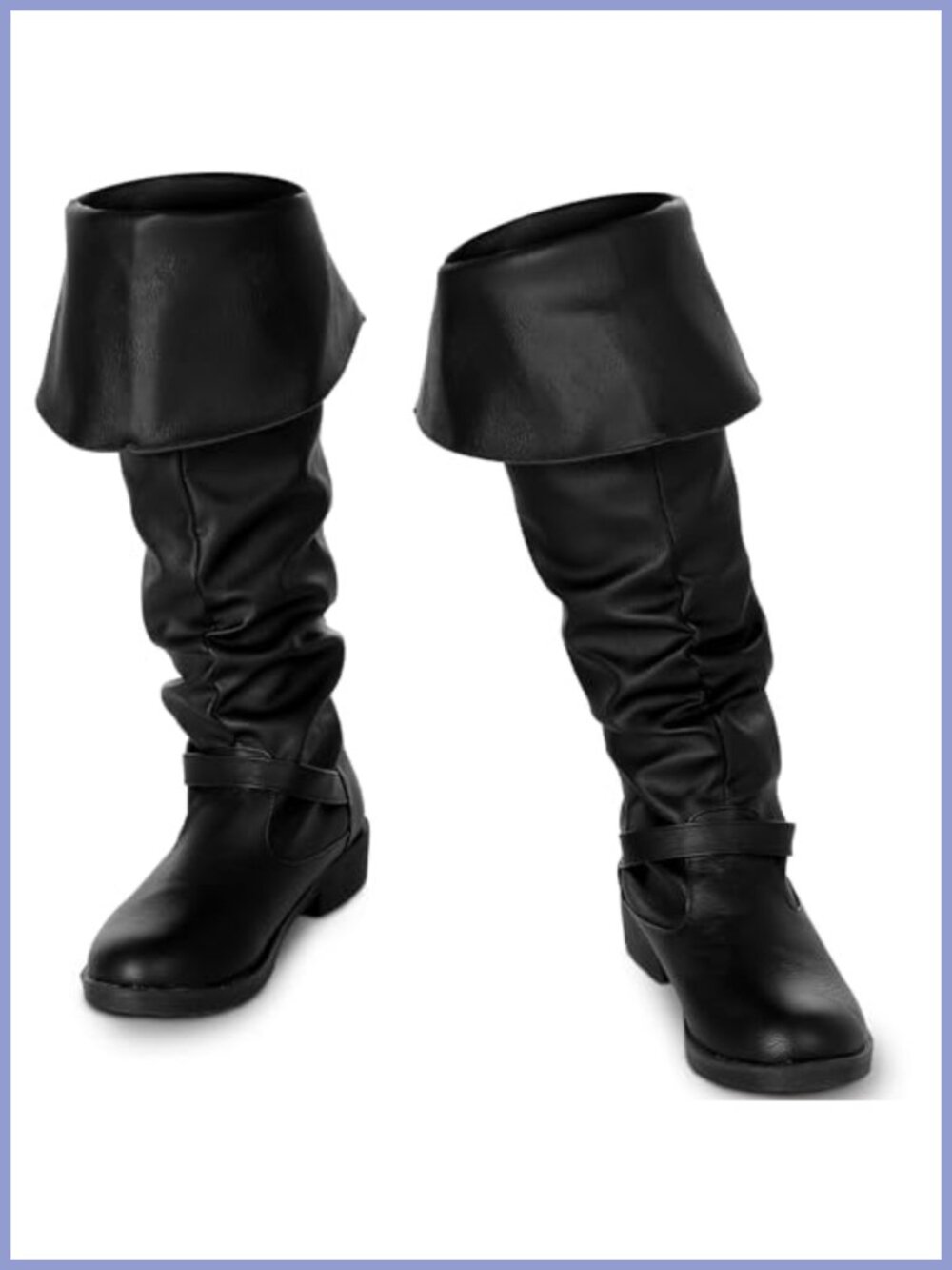 Pirate Costume Boots Faux Leather Medieval Renaissance Cosplay
